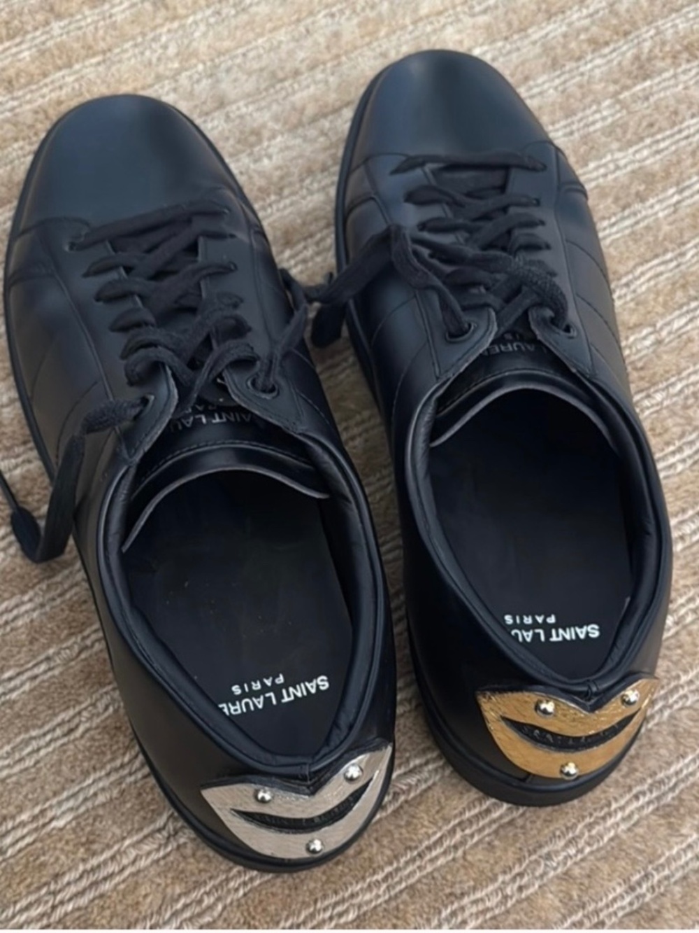 Like New Saint Laurent Black Sneakers EU38 - Picture 2 of 4